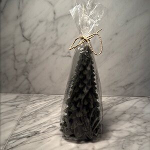 Crate and Barrel Green Pine Tree Candle